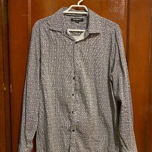 Medium Karl Lagerfeld Paris Men's Geometric Button Front Shirt